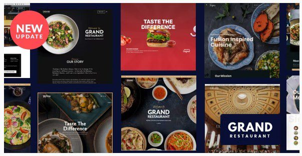 Grand Restaurant - WordPress тема для сайта ресторана