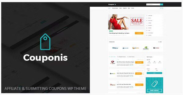 Couponis — партнерская WordPress тема для купонов