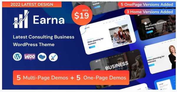 Earna 1.0.5 - WordPress тема для консалтинга Earna - Бизнес-консалтинг