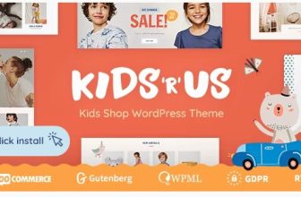 Kids R Us — WordPress тема интернет-магазина для детей