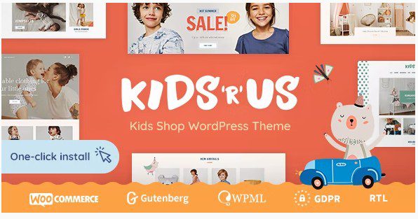 Kids R Us — WordPress тема интернет-магазина для детей