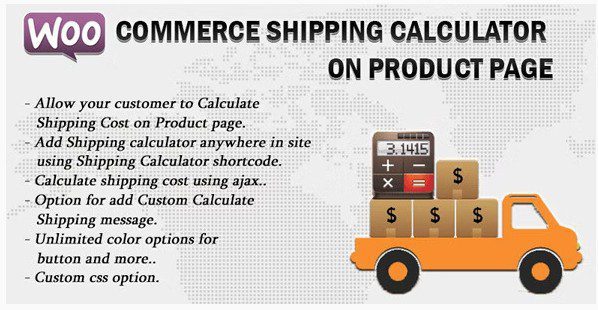 Woocommerce Shipping Calculator - Woocommerce Калькулятор доставки на странице продукта - на русском языке