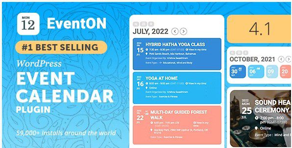 EventON - WordPress Плагин виртуального календаря событий