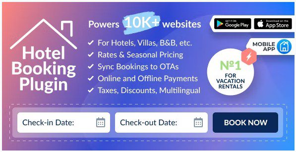 WordPress Hotel Booking Plugin - MotoPress - Плагин бронирования отелей + Адд-оны