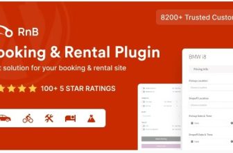 RnB - WooCommerce Booking & Rental Plugin - это плагин для создания на woocommerce Системы Аренды и Бронирования.