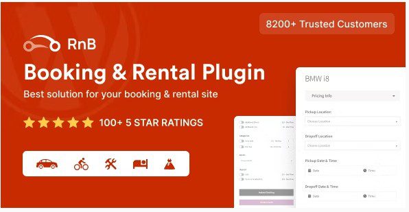 RnB - WooCommerce Booking & Rental Plugin - это плагин для создания на woocommerce Системы Аренды и Бронирования.