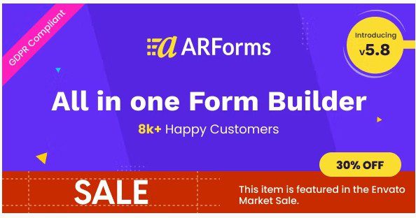 ARForms - Плагин Конструктора форм для Wordpress + 9 аддонов