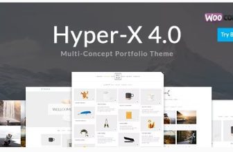 HyperX — адаптивная тема портфолио Wordpress