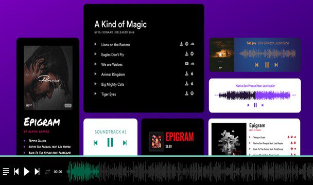 Sonaar MP3 Music Player PRO - аудиоплеер WordPress