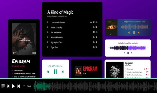 Sonaar Music v4.26 – Премиум музыкальные темы WordPress для музыкантов и подкастеров