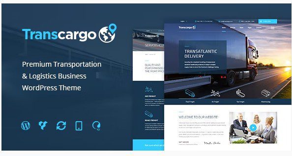 Transcargo v2.8 - WordPress Тема Логистики Transcargo - WordPress Тема для транспортных, логистических и судоходных компаний