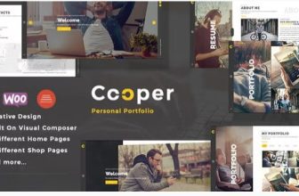 Скачать - Cooper - Креативная wordpress тема для портфолио