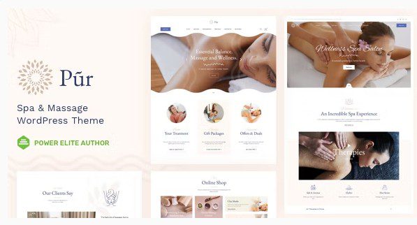 Pur - Wordpress Тема салона красоты