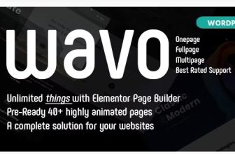 Wavo - это чистый и новый бестселлер, многоцелевой конструктор страниц Elementor, основанный на простом в использовании / простом творческом агентстве и теме портфолио для творческого агентства
