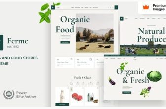 СКАЧАТЬ - Ferme - WooCommerce тема органических продуктов