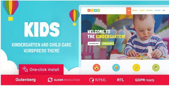 Kids - WordPress тема Детского сада