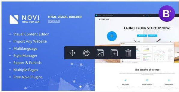 Novi - HTML Конструктор Сайтов + Админка