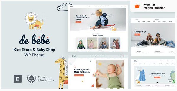 Debebe - тема WordPress Детский магазин