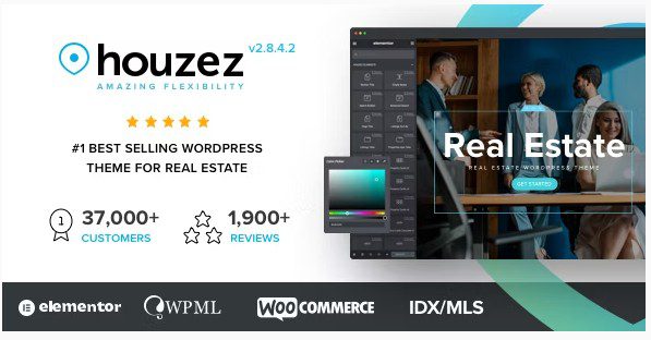 Houzez - WordPress тема недвижимости - Одна из дорогих и лучших wordpress тем агентства недвижимости с русским переводом