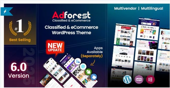 AdForest - одна из ведущих и лучших тем WordPress для премиум-объявлений с выдающимся интерфейсом