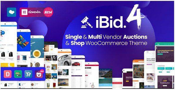 СКАЧАТЬ БЕСПЛАТНО - iBid - Тема WooCommerce для аукционов