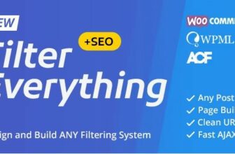 Filter Everything PRO — плагин, который полностью решает проблему фильтрации на сайте WordPress. С WooCommerce или без него.