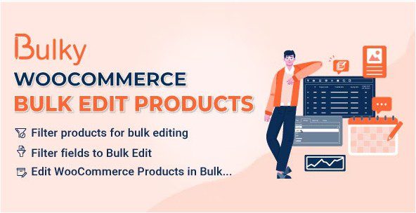 Bulky - WooCommerce Массовое редактирование продуктов, заказов и купонов - плагин переведён на русский.