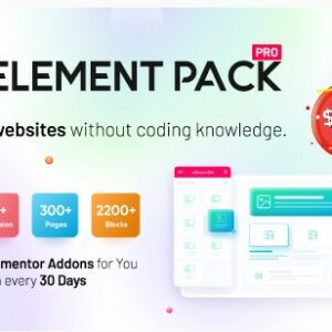 Element Pack - одно из самых богатых расширений для конструктора страниц Elementor Element Pack - одно из самых богатых расширений для конструктора страниц Elementor