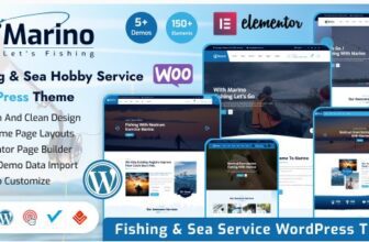 СКАЧАТЬ БЕСПЛАТНО - Marino - WordPress тема Рыбалки.