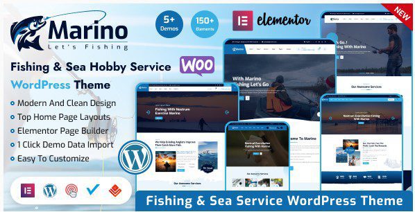 СКАЧАТЬ БЕСПЛАТНО - Marino - WordPress тема Рыбалки.