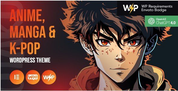 СКАЧАТЬ Otaku - Манга и Аниме WordPress тема