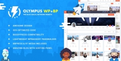 Купить дешевле со скидкой Olympus — Responsive Community & Social Network WordPress Theme 22788499 (СОЦСЕТЬ BUDDYPRESS)